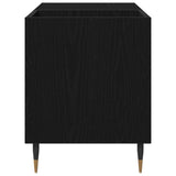 Record Cabinet Black Oak 85 x 38 x 48 cm Engineered Wood 862896