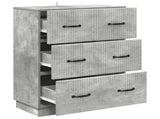 Drawer Cabinet Concrete Grey 66 x 34.5 x 87 cm Engineered Wood 895298