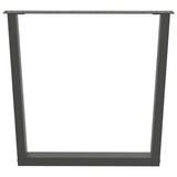 Dining Table Legs V-Shape 2 pcs Anthracite 90x cm Steel 4012654