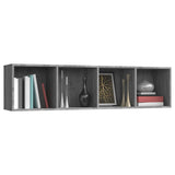 Book Cabinet/TV Cabinet Grey Sonoma 143x30x36cm Engineered Wood 815271