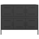 Sideboard Black 100.5x39x79 cm Steel 843096