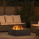 Fire Pit Black 80 x 80 x 30 cm Steel 858928