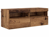 TV Wall Units with LED with LED 5 pcs Old Wood 80 x 30 x 40 cm 3402968