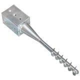 Ground Spikes 6 pcs Silver 9x9x56 cm Galvanised Steel 145440