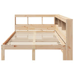 Bookcase Bed without Mattress 120x190 cm Small Double Solid Wood Pine 3324400