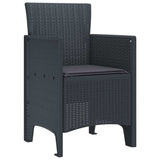 Garden Chair 2 pcs Anthracite 53 x 49 x 85 cm Polypropylene 847451