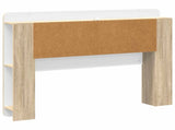 Headboard Cabinet with Storage Sonoma Oak Engineered Wood 8001266