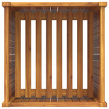 Garden Planter with Liner 50x50x100 cm Solid Wood Acacia 366447