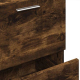 Sink Cabinet Smoked Oak 40x37x59 cm Engineered Wood 848105