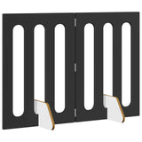 Folding Pet Fence 2 pcs Black Oak 100.5 x 38 x 70 cm 8005955