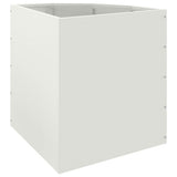 Corner Planter White 45 x 45 x 50 cm Steel 883669