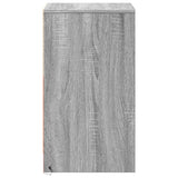 ZNTS Bedside Cabinets with LED Lights 2 pcs Grey Sonoma Engineered Wood 852009