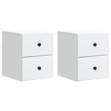 Wall-Mounted Bedside Cabinet 2 pcs White 34.5 x 33 x 40 cm 899146