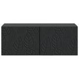 Wall-Mounted TV Cabinet 78.5 x 31 cm Black Engineered Wood 898886
