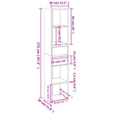 Book Cabinet Brown Oak 36x30x171 cm Engineered Wood 815536