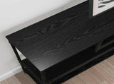 Console Table Black Oak 100 x 30 x 75 cm Engineered wood 883542
