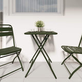 Bistro Table Dark Green 55 x 55 x 72.5 cm Powder-coated Steel 42002943