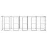 Outdoor Dog Kennel Galvanised Steel 12,1 m 3082285