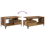 Coffee Table Old Wood 90 x 49 x 45 cm Engineered Wood 881051