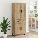 Highboard 2 pcs Artisan Oak 69.5 x 34 x 180 cm 3415884