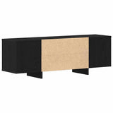 TV Cabinet Black Oak 120 x 30 x 40.5 cm Engineered Wood 862709