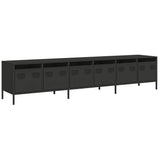 TV Cabinet Black 202x39x43.5 cm Cold-rolled Steel 3307149