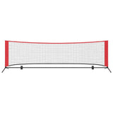 Tennis Net Folding Black and Red 301 x 90.5 x 87 cm Polyester 42012860