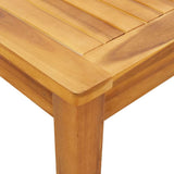 Garden Dining Table 110x110x75 cm Solid Wood Acacia 366369