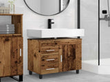 Bathroom Vanity Unit Old Wood 60 x 35 x 60 cm Engineered Wood 889383