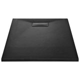 Shower Base Tray SMC Black 100x80 cm 144781