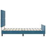 ZNTS Bed Frame Dark Blue 90x190 cm Velvet 3344847