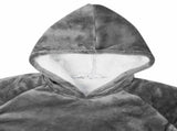 Blanket Hoodie Dark Grey L Fleece and Flannel 42017192