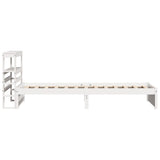 Bed Frame with Headboard without Mattress White 75x190 cm 3305980