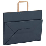 Paper Bags 250 pcs with Handles Blue 32x17x25 cm 4101929
