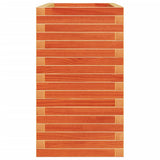 Garden Planter Wax Brown 110x40x72 cm Solid Wood Pine 3282641