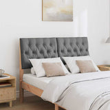 Upholstered Headboard Dark Grey 120 cm Solid Pine Wood 879350