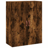 Highboard Smoked Oak 69,5x34x180 cm Engineered Wood 3195824