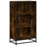 Book Cabinet Smoked Oak 60x35x107.5 cm Engineered Wood 849116