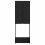 Toilet Cabinet DELFT Black 66 x 25.5 x 190 cm Engineered Wood 897136