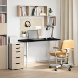 Desk Top Dark Brown 120x50x2.5 cm Solid Wood Oak Rectangular 4009029