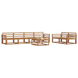 Outdoor Sofa Set 7 pcs Natural Solid Acacia Wood 3367227
