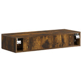 Wall-Mounted Side Table Smoked Oak 87.5 x 34.5 x 17 cm 898670
