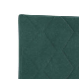 Headboard Height Adjustable Dark green 100 cm Velvet 3337909