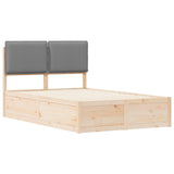 Bed Frame with Upholstered Headboard Light Grey 120 x 190 cm 3405522
