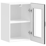 Kitchen Wall Cabinet with Glass Door Lucca Black 853768