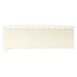 Manual Retractable Awning with Blind 4x3m Cream 3069297