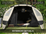 Four Man, Two Room Blackout Tent, with Accessories - Khaki T3398P349034