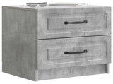 Bedside Cabinet with Drawer Concrete Grey 43 x 34.5 x 44.5 cm 895681