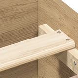 Bed Frame Artisan Oak Engineered Wood, Solid Pinewood, Plywood 3328770