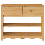Console Table Drammen Oak 89.5 x 37 x 73 cm Solid Pine Wood 42003046